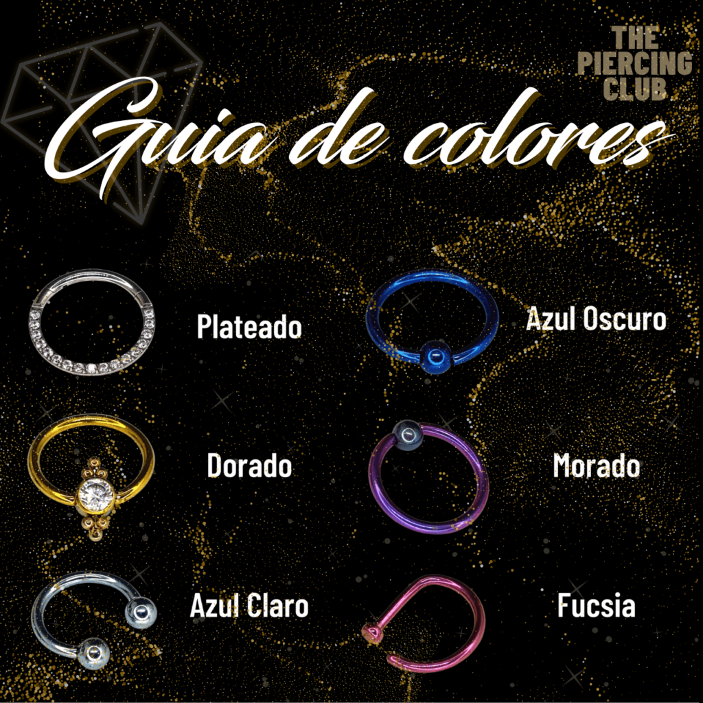 Guia de colores en joyería