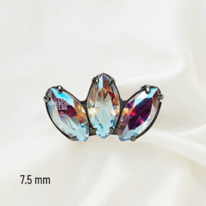 Joya marquise cristal aurora boreal deluxe / Helix piercing, titanio grado implante